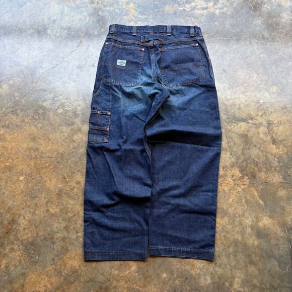 Crazy Vintage Buddy Lee Cant Bust Em Cinch Back Jeans - Picture 1 of 8